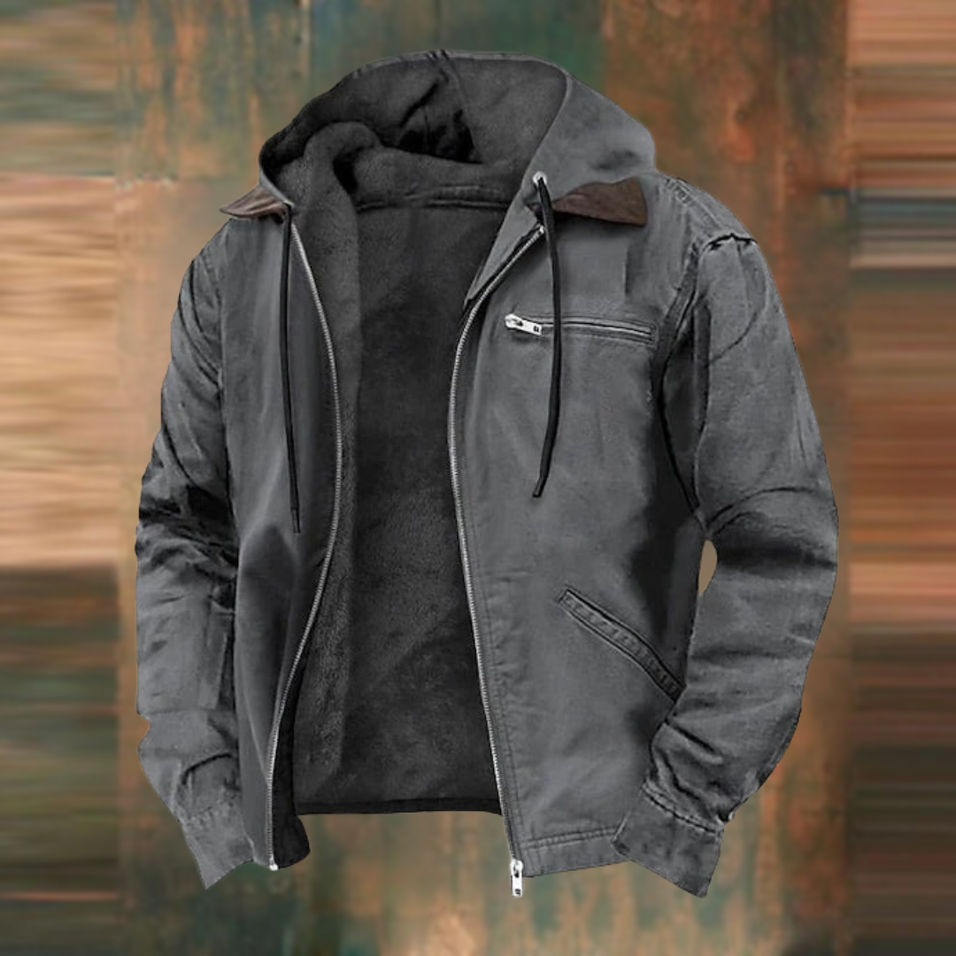 NATE Zipper Hooded Jacket