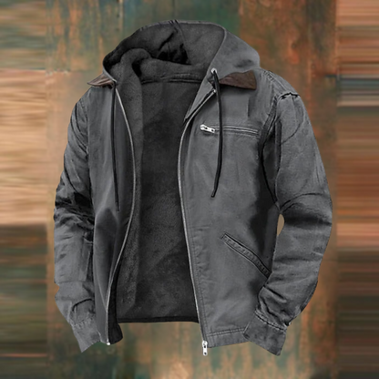 NATE Zipper Hooded Jacket
